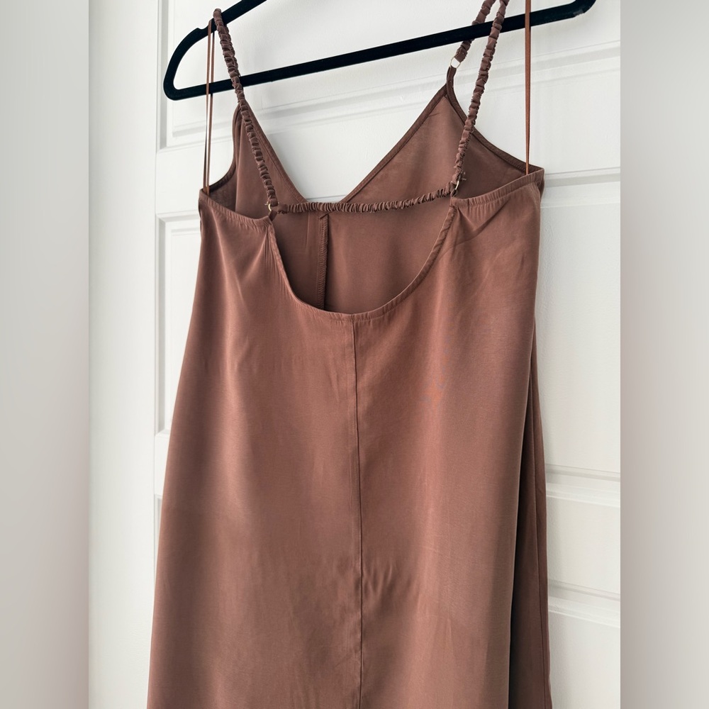 Zara Brown Maxi Boho Flow Dress - Picture 4 of 5